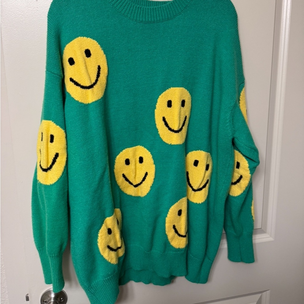 Dressed in LaLa: Have Fun Oversized Smile Sweater